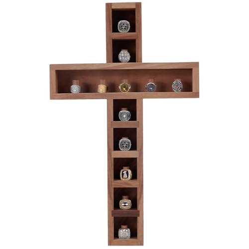 Vitrine murale en bois ORIGACH pour 12 bagues de championnat - 2