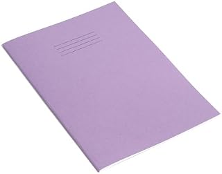 Rhino Stationery Exercise Book | A4 | 48 Page | 12mm Lined | Purple | Learning Resources | School Books | Pack of 10