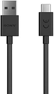 Sony Genuine Black Type C USB Data Cable Xperia XZ/Xperia X Compact/Xperia L1 / Xperia XZs/Xperia XA1 / Xperia X Premium Compatible With Other Type C Models (No Retail Packaging)