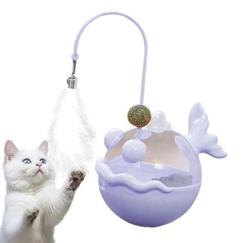 Generico Giochi Puzzle Con Snack Per Gatti,Gioco Masticabile con Gatta per Interni - Gioco Interattivo Addestramento Alimentazione Stimolazione Appetito Antinoia - per Gattini Interno Esterno Libero