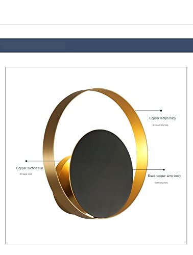 Applique murale moderne LED dorée à lumière chaude pour salon