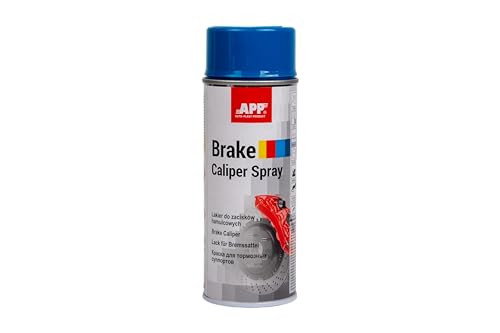 APP Brake Caliper Spray – Pintura para pinzas de freno de coche anticalórica | Laca resistente al calor hasta 110 °C | Pintura brillante, resistente al óxido y a la intemperie | Azul | 400 ml