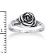 Small Sterling Silver Detailed Rose Flower Ring Size 5(Sizes 3,4,5,6,7,8,9,10,11,12)