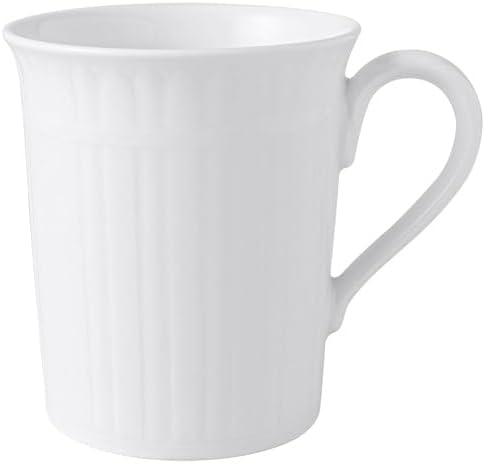 Villeroy & Boch Cellini Mug, 10 oz, Premium Porcelain, White