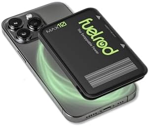 FuelRod MAX10 Pod Only Universal Cable Bundle | 10,000mAh Wireless Portable Charger | Swappable Power Bank | USB-C & Lightning Compatible | Travel Ready Charging — view 6