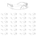 Malta Dynamics Clear Frame Safety Glasses, One Size, Anti-Scratch, Impact Resistance (12 Pack), ANSI Compliant
