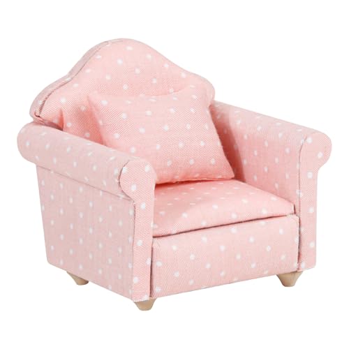 Fauteuil miniature - Mini canapé - Lutin en bois - Meubles miniatures - Maison de poupée -...