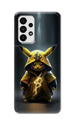 Image of PRINTFIDAA Printed Hard Back Cover Case for Samsung Galaxy A73 5G Back Cover (Cartoon Cat) -112