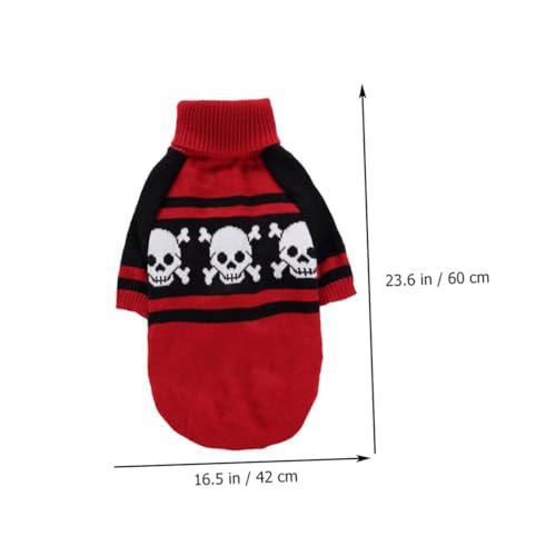 Disfraz para perro diseño esqueleto talla XL rojo miniatura 2
