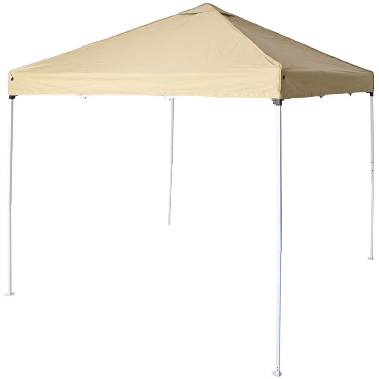 タープテント ワンタッチ 2.5m アウトドア キャンプ用 BBQ ベージュ