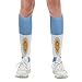 Meaudiwes Fashion Dress Decor Socks, Soft Travel Knee High Stockings, Sport Baseball Compression Socks For Women Men Argentina Flag