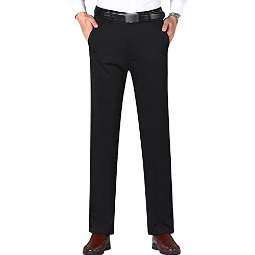Men's Classic Stylish Stretch Dress Pant Solid Color Slim Fit Skinny Comfort Suit Pant Casual Business Trousers