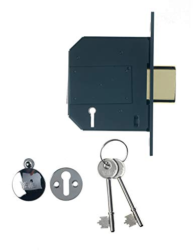 Yale Locks PM562 Hi-Security BS Mortice Dead Lock, 76 mm, hochglanzpoliertes Chrom – Ansicht 2