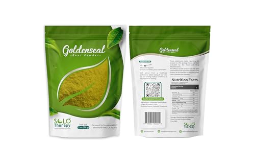 Goldenseal Powder 56 Grams Goldenseal Root Powder Hydrastis Canadensis Resealable Bag (2 oz (56 g) Goldenseal Root)