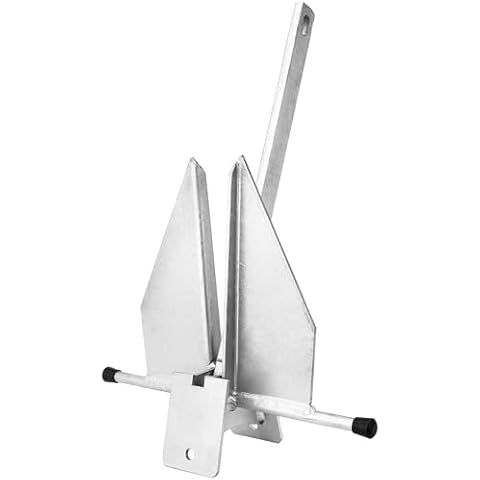Young Marine Boat Anchor Fluke Anchor 8 LB 10 LB 13 lb for Different Size Boats Pontoon, Deck, Fishing, and Sail (8lb for Boats 12-22ft) Cover
