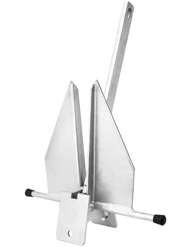 Young Marine Boat Anchor Fluke Anchor 8 LB 10 LB 13 lb for Different Size Boats Pontoon, Deck,