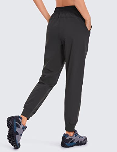 Crz Yoga Womens Joggers Waterproof Outdoor Golf Athletic Lightweight Hiking Pants With Zipper Pockets 27" Ink Gray Medium #TOP3