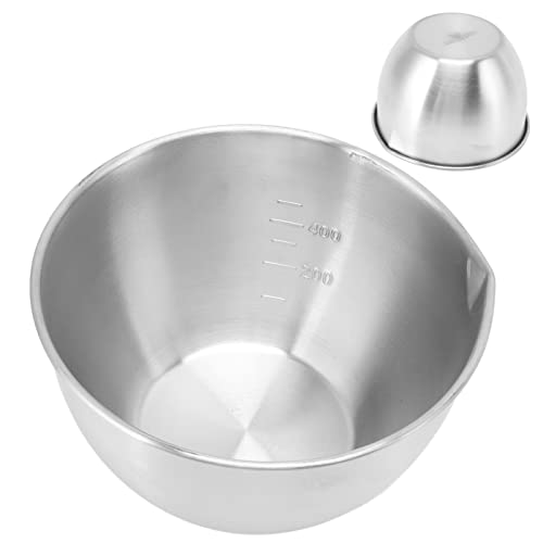 2 tazones de acero inoxidable para mezclar, gran capacidad miniatura 1