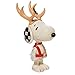 Enesco Jim Shore Peanuts Snoopy Reindeer Miniature Figurine, 3.82 Inch, Multicolor