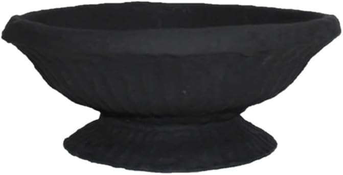 Shree Mehta Handicrafts Rustic Paper Mache Black Matt Bowl