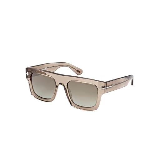 Tom Ford Óculos de sol unissex FAUSTO FT 0711 marrom/verde 53/20/145