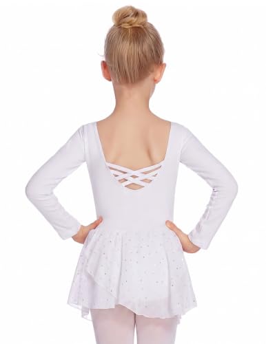 Image of Arshiner Kids Girls Classic Long Sleeve Leotard Dance Ballet Dress