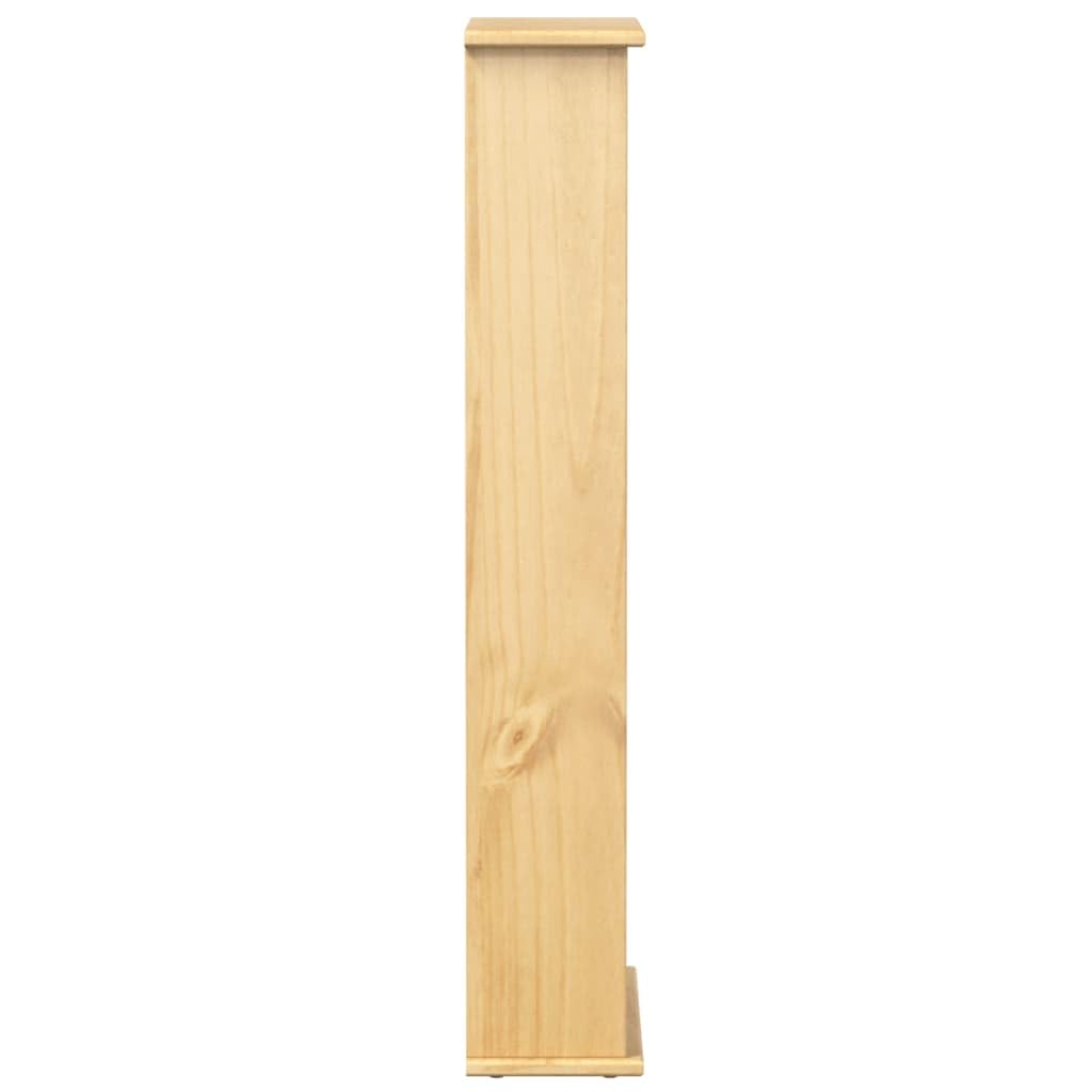 Fengshui Scaffale per CD in legno massello di pino, 52 x 17,5 x 103 cm, con cassetto e scomparti aperti, versatile, utilizzabile come scaffale o armadietto portaoggetti, con maniglia in metallo e