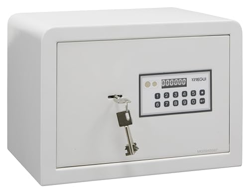 ARREGUI Magna 590020 Cassaforte da Armadio con Serratura a Doppia Sicurezza | Cassetta di Sicurezza con Codice e Chiave | Cassaforte Picolla da Mobile, Mensola o Pavimento | 25x35x25 cm | 16 L
