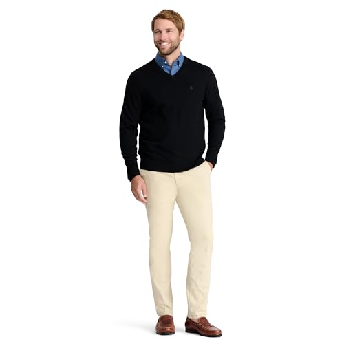 IZOD Men's Premium Essentials Solid V-Neck Sweater3