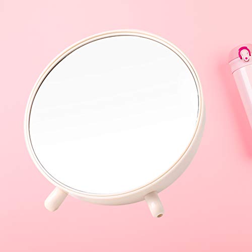 Lurrose Nordic Desktop Storage Vanity Mirror Criativo Round Desktop Jóias Diversos Caixa de Armazena