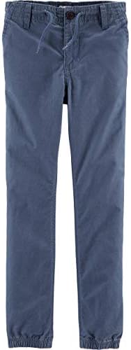 OshKosh B'Gosh Boys' Toddler Pull-on Twill Joggers, Liberty Blue, 2T