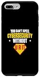 iphone 7 plus us price Installation facile Vous ne Pouvez Pas épeler la cybersécurité sans la cybersécurité U R IT Coque pour iPhone 7 Plus/8 Plus
