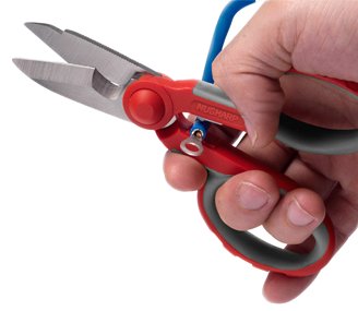 Vampliers Vshears - All-In-One Electrician's Scissors - Multipurpose Scissors – Cut Cables, Strip Insulation, Cut Copper Sheets, Crimp Terminals, And Clean Electrical Boxes: Vt-3909 #TOP3