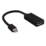 Adaptateur avec mini DisplayPort mâle et HDMI femelle.