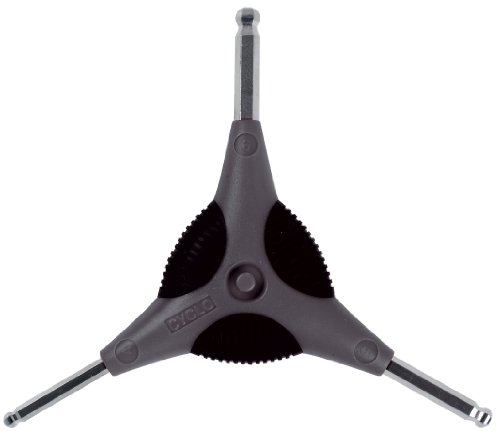 Weldtite Cyclo Ball Ended Allen Key Set - Sizes 4, 5, 6 mm - ‘Y' Wrench Design for Greater Pressure Application