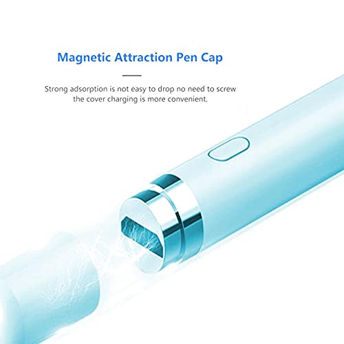 Image of QAWACHH Stylus Pen for Touchscreen Devices, Fine Point for Office use Capacitive Pen, Lightweight Metal Body, Compatible with All Smartphones /Tablets /i Pad /i Pad Pro /ifone (Blue)
