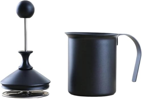 AZIEBAY 手持ち式ミルク泡立て器、ラテ/コーヒー/カプチーノに最適、ステンレススチール素材、クリーマー攪拌、実用的、便利、時間節約、省力化