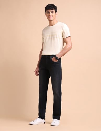 Image of U.S. Polo ASSN. Denim Jeans for Men - Slim Tapered Fit, Mens Jeans for Office & Regular Wear