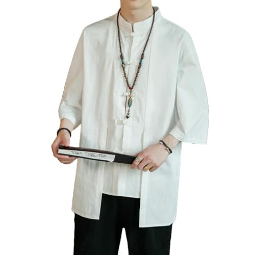 Chemise manches courtes homme style chinois respirante et ample