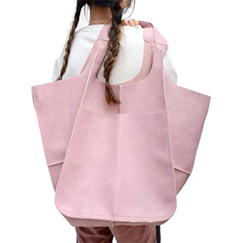 Mzshne Damen Kunstleder Handtasche Einfarbig Tragetasche Reißverschluss Big Fashion Schultertasche Damen PU Schultertasche Große Kapazität Eimer Tote Weiche Umhängetasche Cover