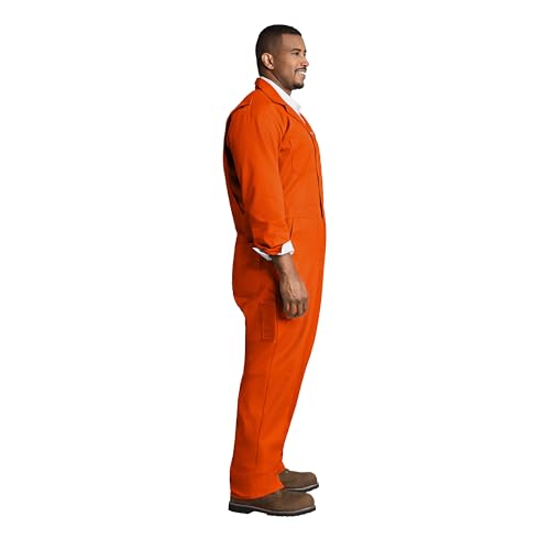 Image of Red Kap Men's Twill Action Back Coverall With Chest Pockets - Mechanic Coveralls With Concealed Zippers
