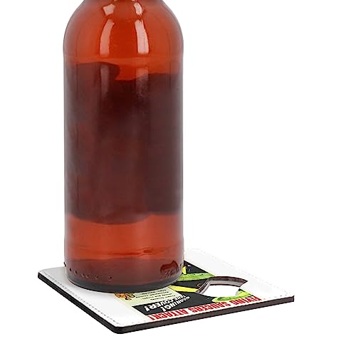 Sous-verre décapsuleur pour protéger la table et ouvrir les bières