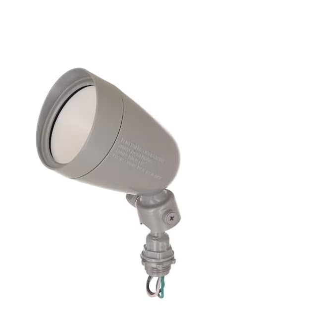 BELL LLS1000S 120-Watt EQ LED Gray 1-Head Switch-Controlled Flood Light with Adjustable 1000-Lumen