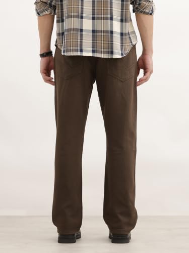 Image of WROGN Men's Mid-Rise Jeans | 100% Cotton | Anti-Fit Relaxed Silhouette