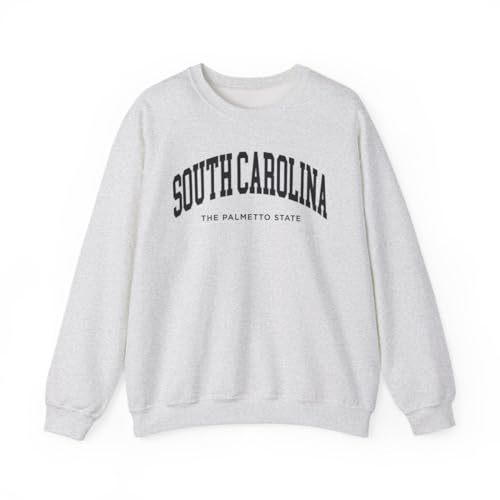 CUSTOMI South Carolina Adult Unisex Crewneck Sweatshirt Ash L