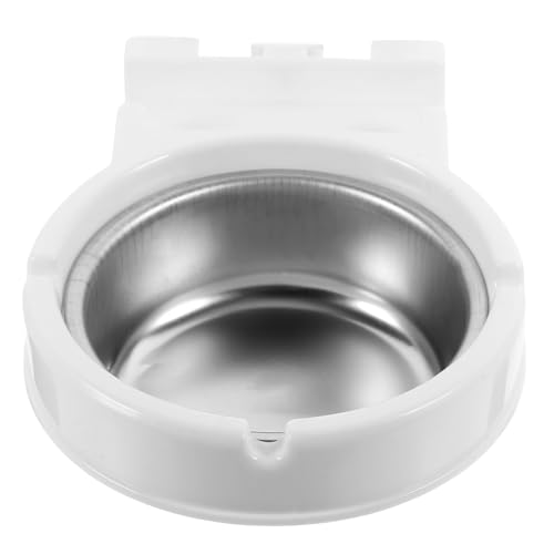 GRADENEVE Posacenere da Muro in Acciaio Resistente Bianco Montato a Parete per Esterni e Interni Contenitore per Mozziconi per Bagno Bar e Aree Fumatori Commerciali