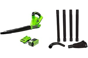 Greenworks 40V (150 MPH) Cordless Leaf Blower with Gutter Cleaning Attachment