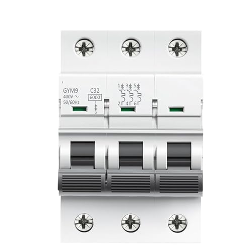 Disjoncteur format compact 3 pôles 6KA adapté aux rails DIN standard - 4