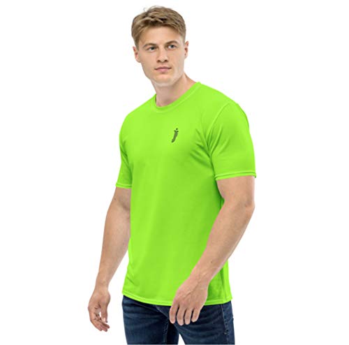 Image of JJ TEES Men's Polyester Solid Color Half Sleeve Jersey Tees with Round Neck Collar for Men Dry Fit Gym Workout Sports Regular Fit Tshirt