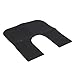 Toilet Mat Dark Gray Washable Reusable Potty Training Toilet Rug for Restroom Bathroom Stylish Non Slip Floor Protector for Elderly Kids Pets Commercial Public Use Rubber Felt Set (U Shape)